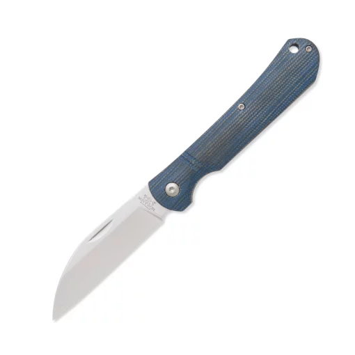 Bear & Son 4.5" Blue Jean Micarta Wharncliffe #484MB