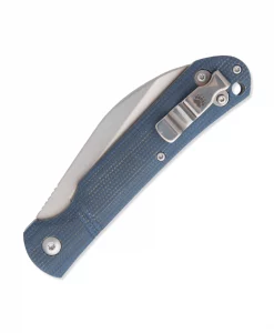 Bear & Son 4.5" Blue Jean Micarta Wharncliffe #484MB