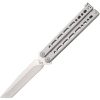 Bear & Son Bear Song VII Tanto Satin Knife Gray Handles #B-810-SS-S