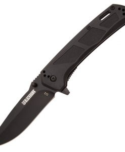 Bear & Son Blackhawk Bunker Buster Black Linerlock Knife #BHBB401BK