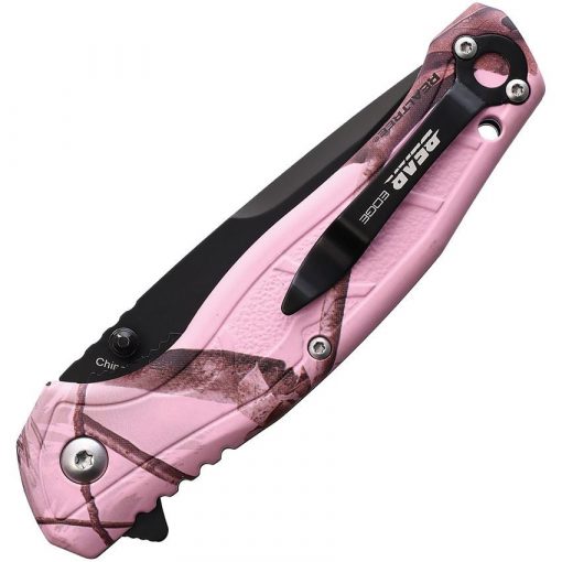 Bear & Son Brisk 2.0 Knife Pink Realtree Handles #61536