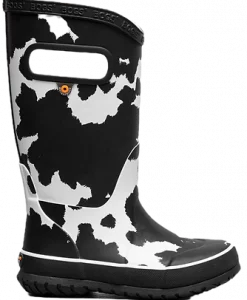 Bogs Kid's Rainboot Cow Black White #73169111