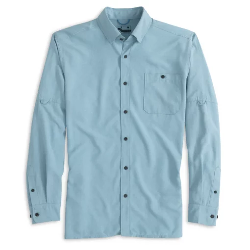 Fish Hippie Flatwater Long Sleeve Sport Shirt - Dream Blue #PBLS2420