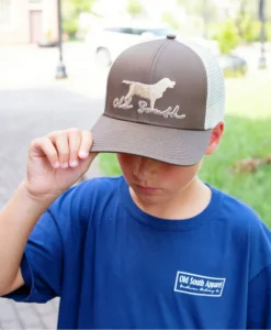 Old South Youth Brown Lab Trucker Mesh Hat #NSYLABBRO