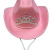 Parris Manufacturing Pink Cowgirl Hat With Crown #5110