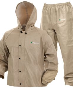 Frogg Toggs Men's Pro Lite 2-Piece Waterproof Rain Suit - Khaki #PL12140