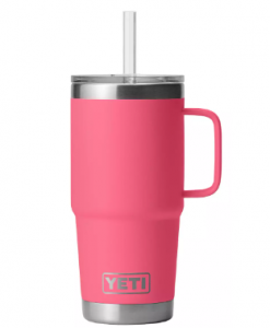 Yeti Rambler 25 Oz. Mug W/ Straw Lid - Tropical Pink #21071503009