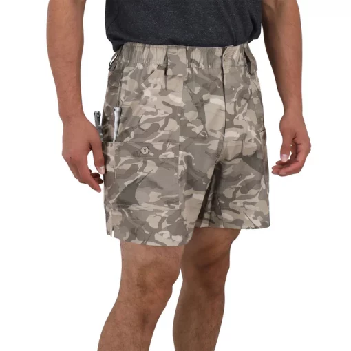 Aftco Men's Khaki Camo The Original Fishing Short