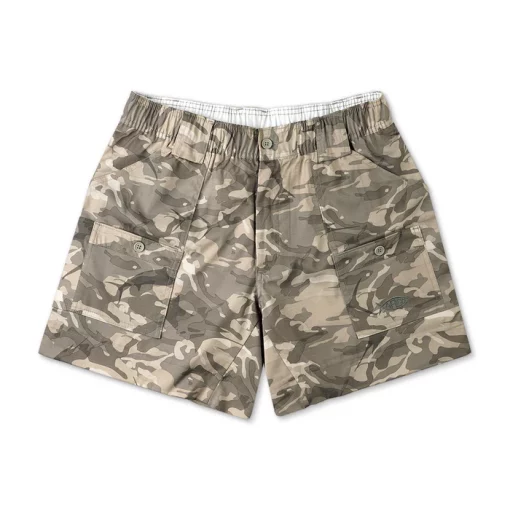 Aftco Men's Khaki Camo The Original Fishing Short