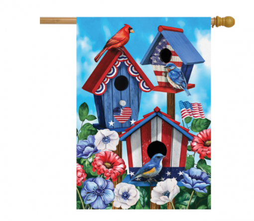 Briarwood Lane American Birdhouses Summer House Flag #HFBL-H01509