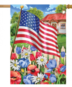 Briarwood Lane Americana Garden Summer House Flag #HFBL-H01782