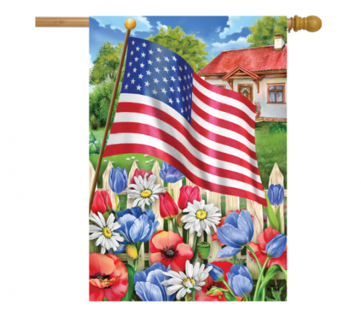 Briarwood Lane Americana Garden Summer House Flag #HFBL-H01782