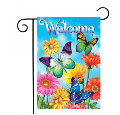 Briarwood Lane Fluttering Butterflies Spring Garden Flag #GFBL-G01555