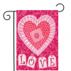 Briarwood Lane Patchwork Heart Valentine's Day Garden Flag #GFBL-G00296