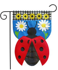 Briarwood Lane Sculpted Ladybug Spring Burlap Garden Flag #GFBL-G02041