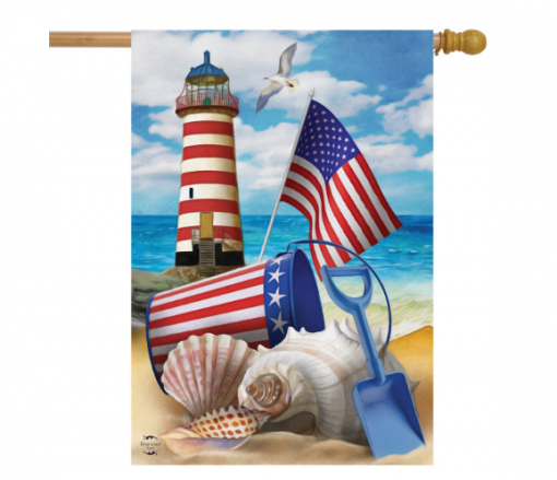 Briarwood Lane Sea To Shining Sea House Flag #HFBL-H01203