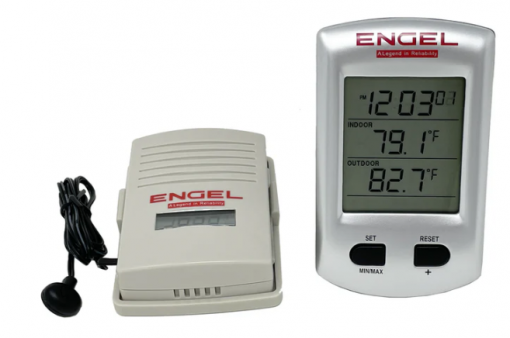 Engel Wireless Digital Thermometer & Clock #ENGTHERM