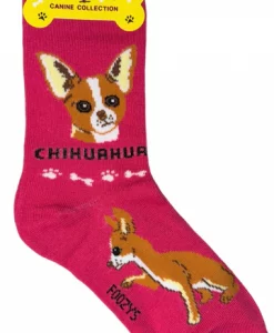 Foozys Brand Ladies Chihuahua Dog Socks #FCC-09