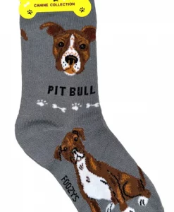 Foozys Ladies 2 Pair Pit Bull Dog Socks #FCC-28