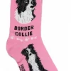 Foozys Ladies Border Collie Dog Socks #FCC-34