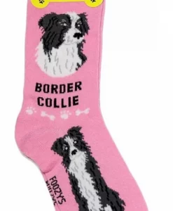 Foozys Ladies Border Collie Dog Socks #FCC-34