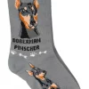 Foozys Ladies Doberman Pinscher Dog Socks #FCC-13