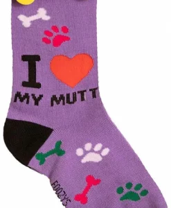 Foozys Ladies I Love My Mutt Socks #FCC-64