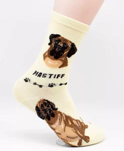 Foozys Ladies Mastiff Dog Socks #FCC-26