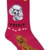 Foozys Ladies Poodle Dog Socks #FCC-30