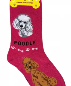 Foozys Ladies Poodle Dog Socks #FCC-30