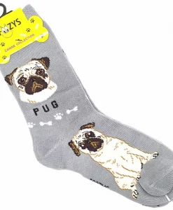 Foozys Unisex Crew Pug Socks #FCC-31