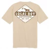 Local Boy Men's Dog Old School Short Sleeve T-Shirt - Latte #L1000381LAT