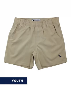 Local Boy Youth Volley Shorts - Khaki