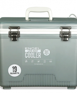 Engel 19Qt Live Bait Pro Cooler W/ AP3 Rechargeable Aerator -Silver #LBC19S-PRO