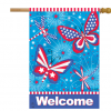 Briarwood Lane American Butterflies Patriotic House Flag #HFBL-H01803