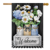 Briarwood Lane Crated Mason Jars Spring House Flag #HFBL-H01696