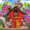 Briarwood Lane Spring Nuthouse House Flag Squirrels Humor #HFBL-H01594