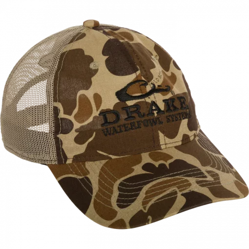 Drake Mesh Back Camo Cap - Old School #DW1670