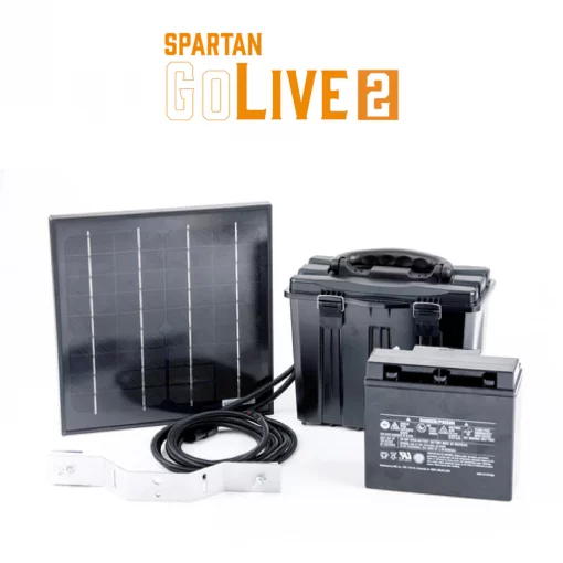 Spartan GoLive Kit – GoCam Battery Box Battery Solar Panel Kit