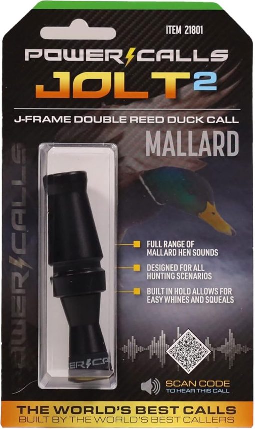 Power Calls Mallard Duck Call Jolt2 Stealth Black #21801