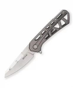 Buck 811 Trace Ops Gray Stainless Steel Folding Knife #0811GYS