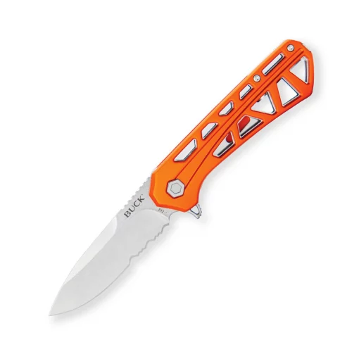 Buck 812 Trace Folding Knife Satin Drop Point Orange #0812ORX