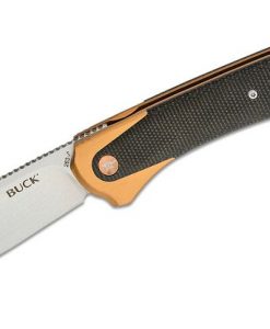 Buck Knives 263 Hiline XL Liner Lock Knife Black Micarta/Copper #0263CPS1