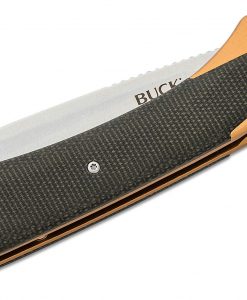 Buck Knives 263 Hiline XL Liner Lock Knife Black Micarta/Copper #0263CPS1