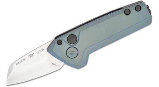 Buck Knives 839 Mini Deploy CA Legal Automatic Knife Blue Aluminum #0839BLS