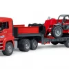 Bruder Toys Man TGA Low Loader Truck With Manitou Loader #BT02774