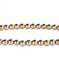 Aubrey Adele 4mm Silver & Gold Bracelet 7.5 #BBR0545GS