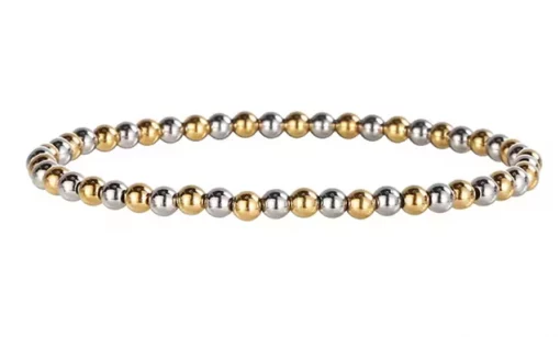 Aubrey Adele 4mm Silver & Gold Bracelet 7.5 #BBR0545GS