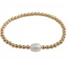 Aubrey Adele Bead Bracelet With Pearl Gold #BFBR0101GL