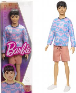 Barbie Ken Fashionista Doll With Slender Body & Removable Outfit